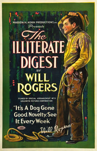 The Illiterate Digest 1924 movie masterprint poster print, 11x17.