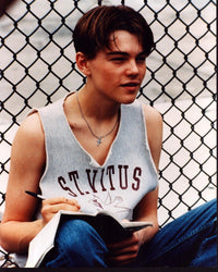 Leonardo DiCaprio Basketball Diaries Photo Print against fence