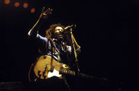 Bob Marley performing live on stage photo print.