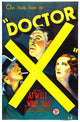 Doctor X movie masterprint poster featuring Lee Tracy, Lionel Atwill, and Fay Wray.