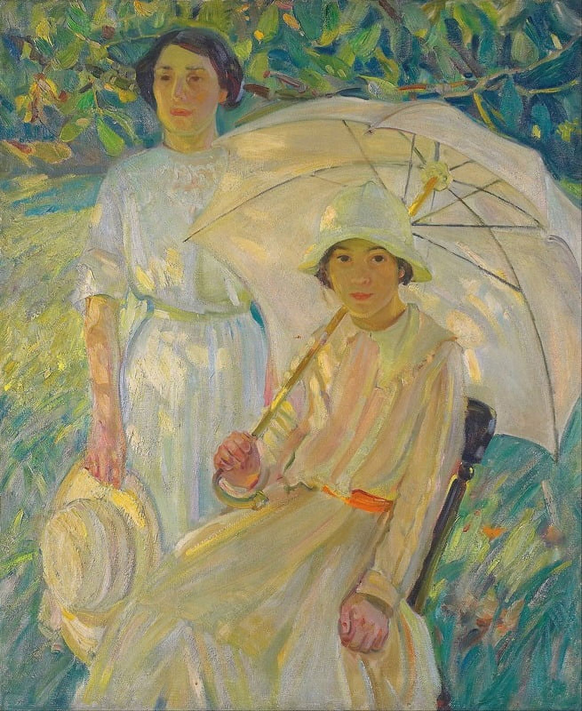 White Sunshade #2 art print by Helen Galloway McNicoll, showcasing a beautiful sunshade.