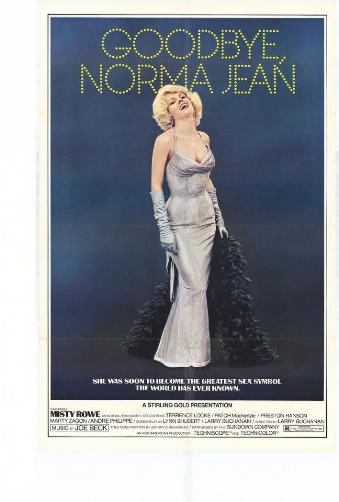 Goodbye Norma Jean Movie Poster 11x17 size, classic film decor.