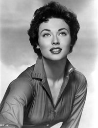 Gia Scala Curly Hair Front View Photo Print with Red Lips