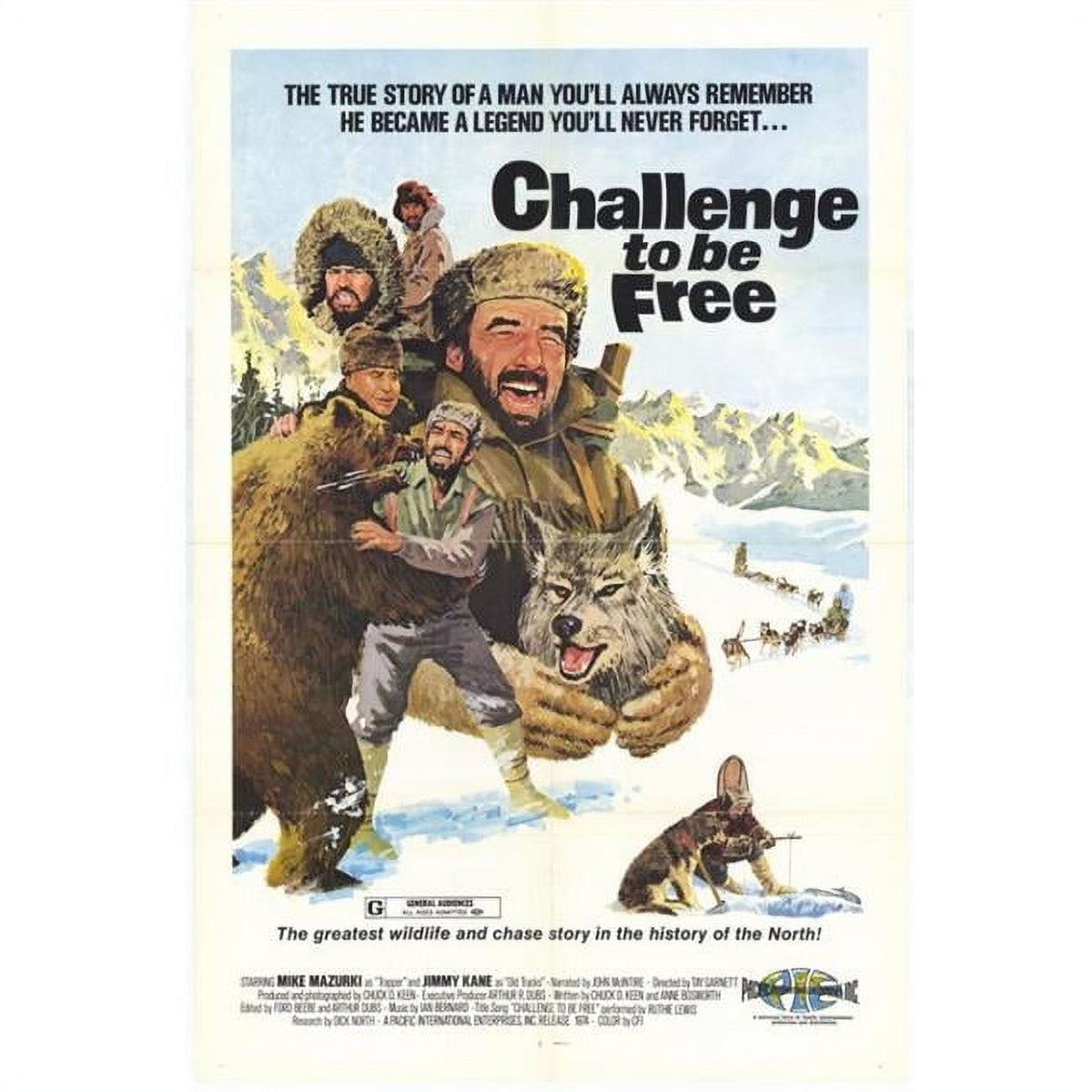 Challenge To Be Free Movie Poster Print - 27x40 inches