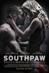 Southpaw movie poster 11x17 print featuring a dynamic boxing scene.