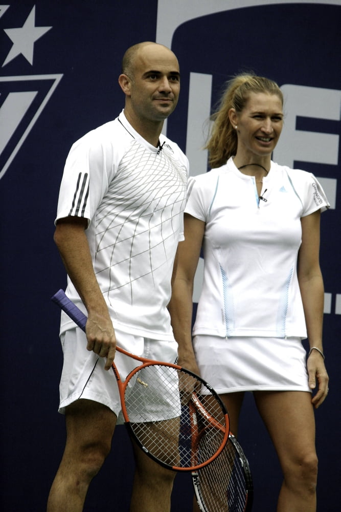 Andre Agassi and Steffi Graf Tennis Photo Print