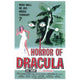 Horror of Dracula Movie Poster Print featuring Christopher Lee as Count Dracula.