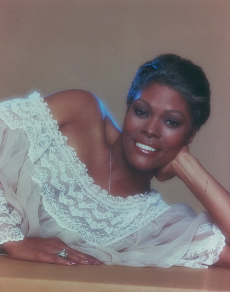Dionne Warwick portrait in lingerie photo print, capturing elegance and glamour.