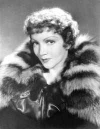Claudette Colbert Vintage Photo Poster Print - 1936