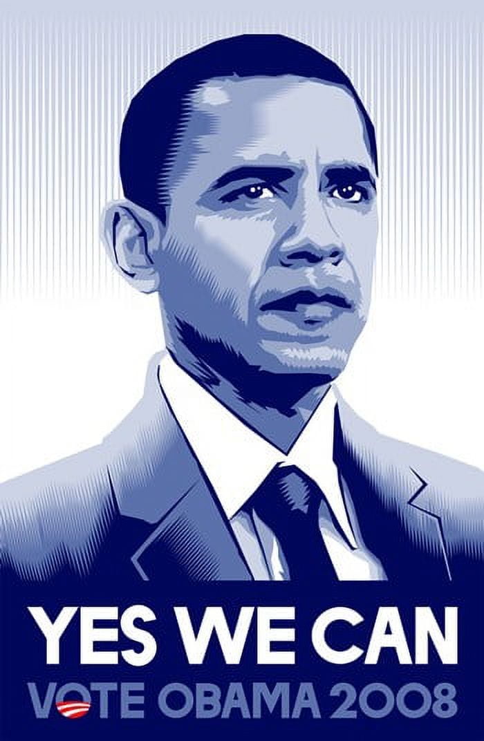 Barack Obama Yes We Can Campaign Poster 11x17