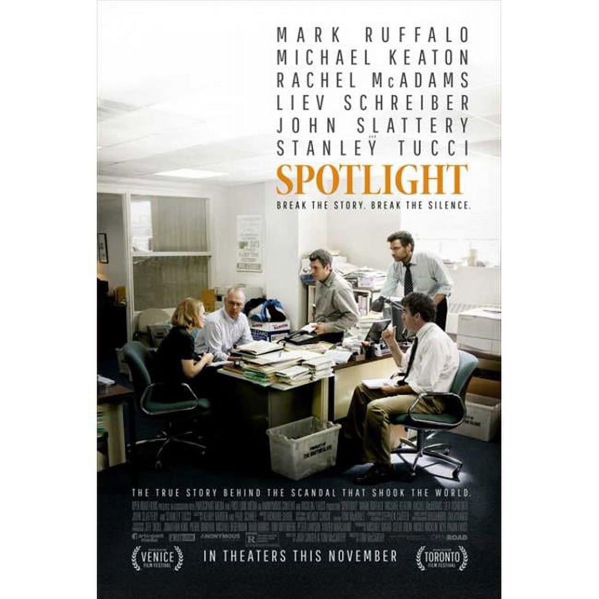 Spotlight Movie Poster 27 x 40 print showcasing cinematic drama.
