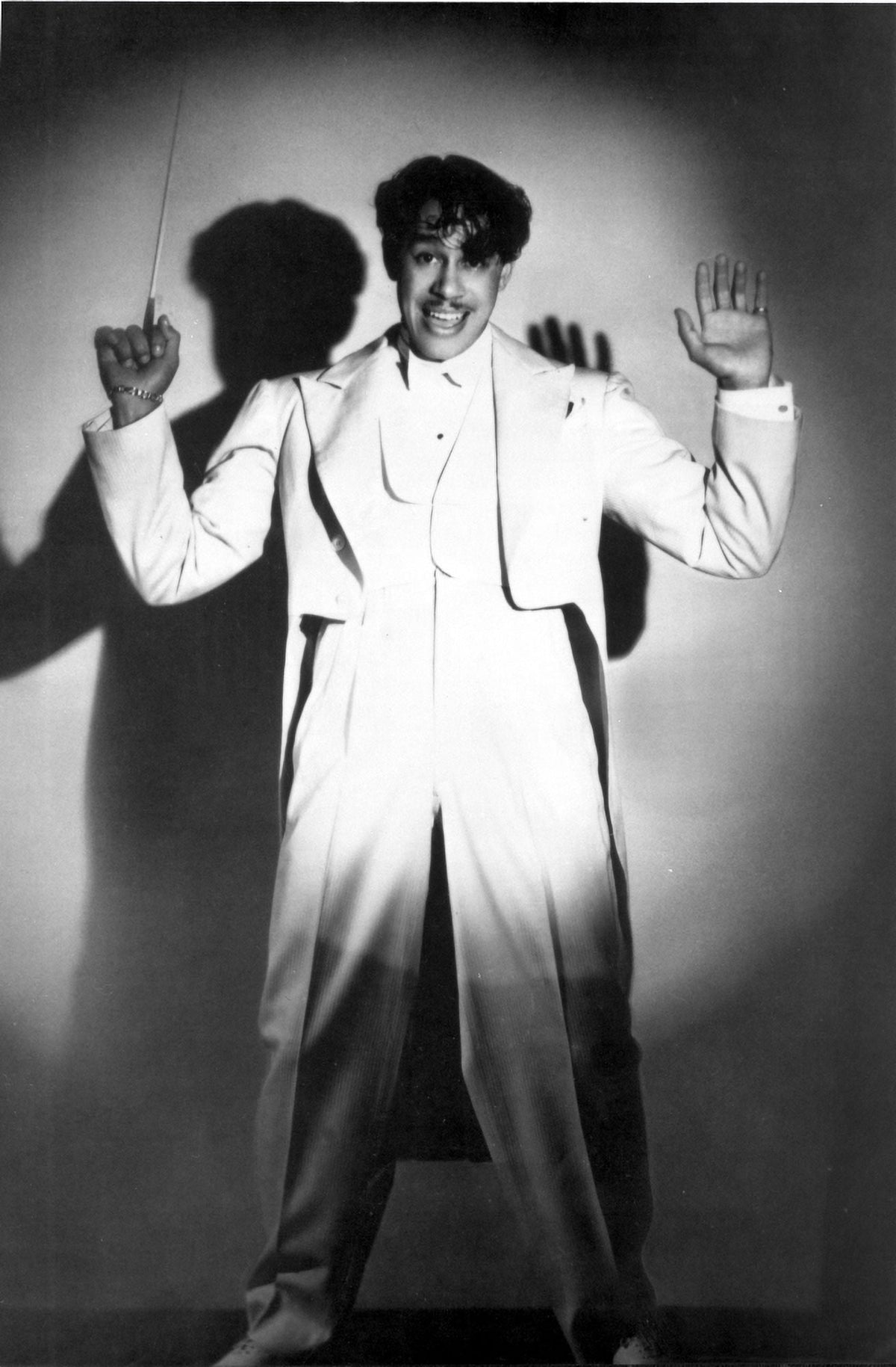 Cab Calloway photo print with baton, capturing the essence of jazz music.