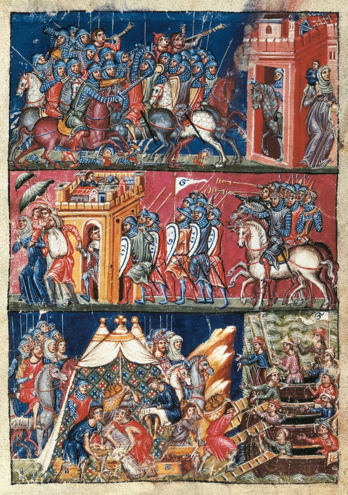 Trojan War poster print capturing the essence of ancient battles.