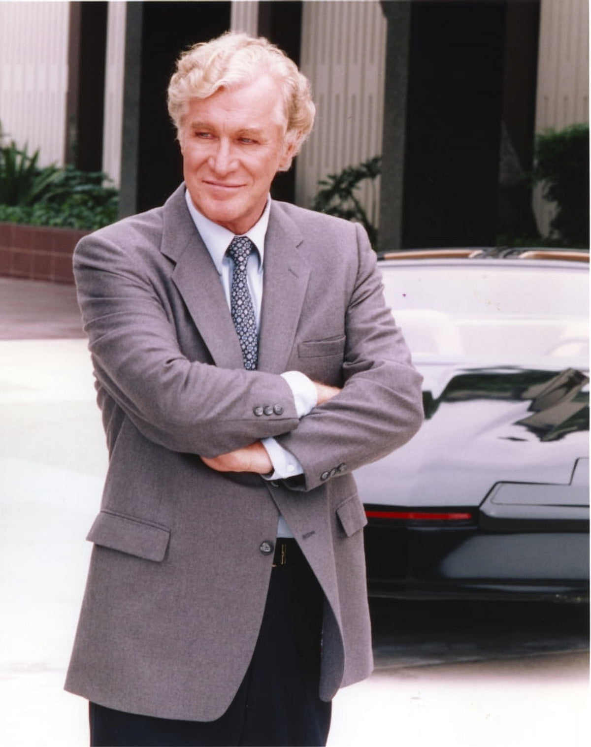 Knight Rider in Formal Suit Photo Print showcasing classic television nostalgia.
