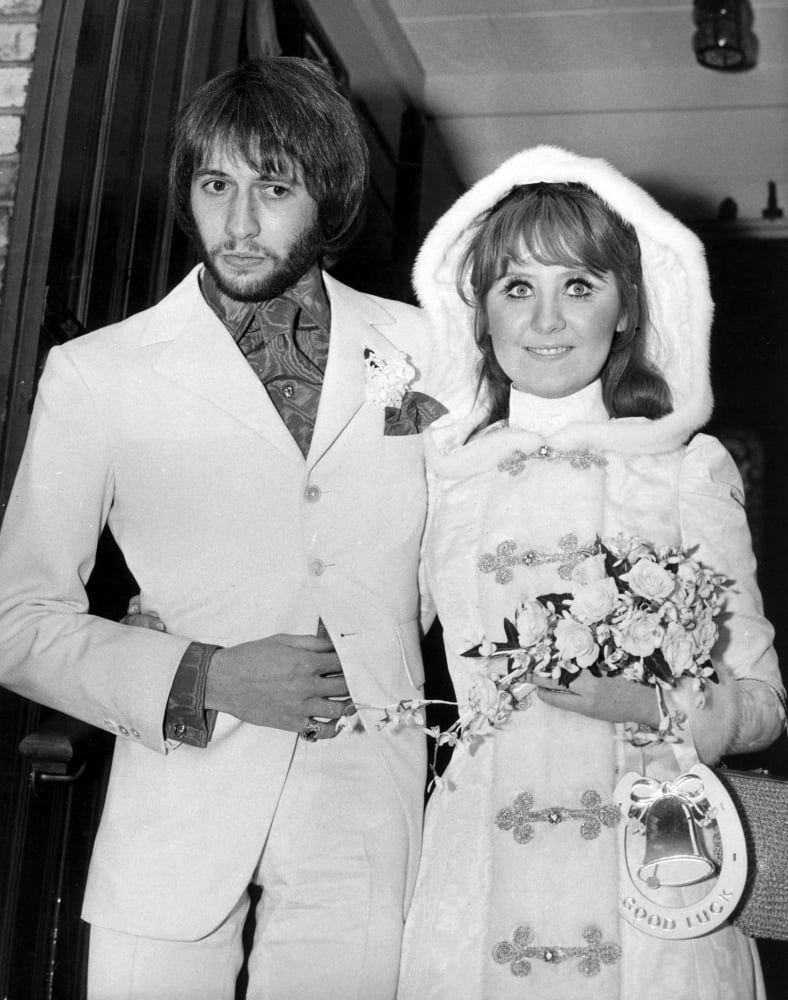 Maurice Gibb and Lulu wedding day photo print