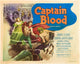 Captain Blood movie poster featuring Errol Flynn and Olivia De Havilland, 1935.