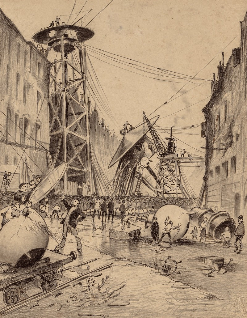 Humans Dissecting Martian War Machines Poster Print by Henrique Alvim Corr�a