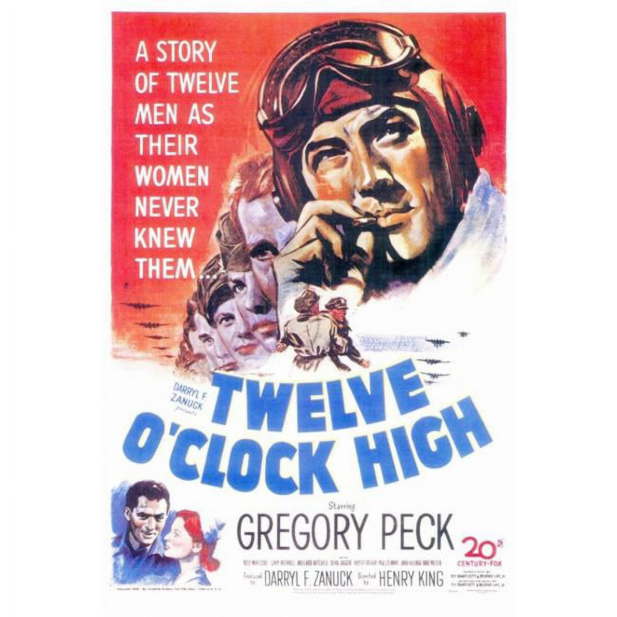 Twelve o'Clock High Movie Poster Print 27x40