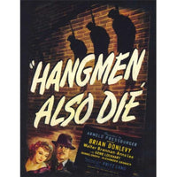 Hangmen Also Die Movie Poster Print 27x40 - Classic Film Art