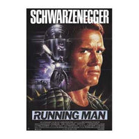 The Running Man Movie Poster 11x17 print featuring dystopian action imagery.
