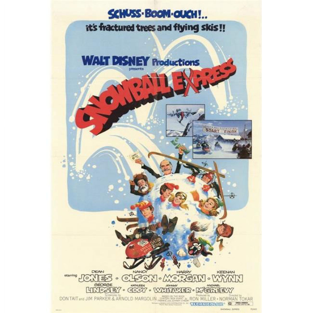 Snowball Express Movie Poster Print 27x40 - festive holiday decor