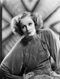 A classic portrait of Greta Garbo, perfect for home decor and film enthusiasts.