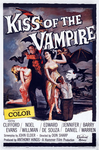 The Kiss of the Vampire 1963 movie masterprint poster, available at Posterazzi.
