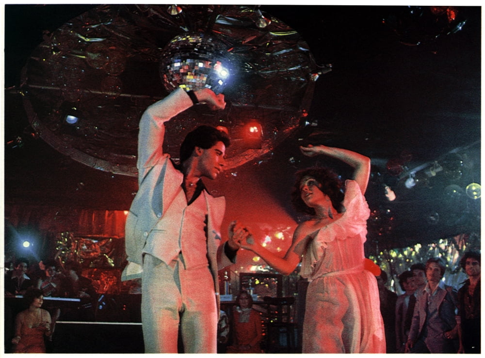 Saturday Night Fever Photo Print showcasing the vibrant disco era.