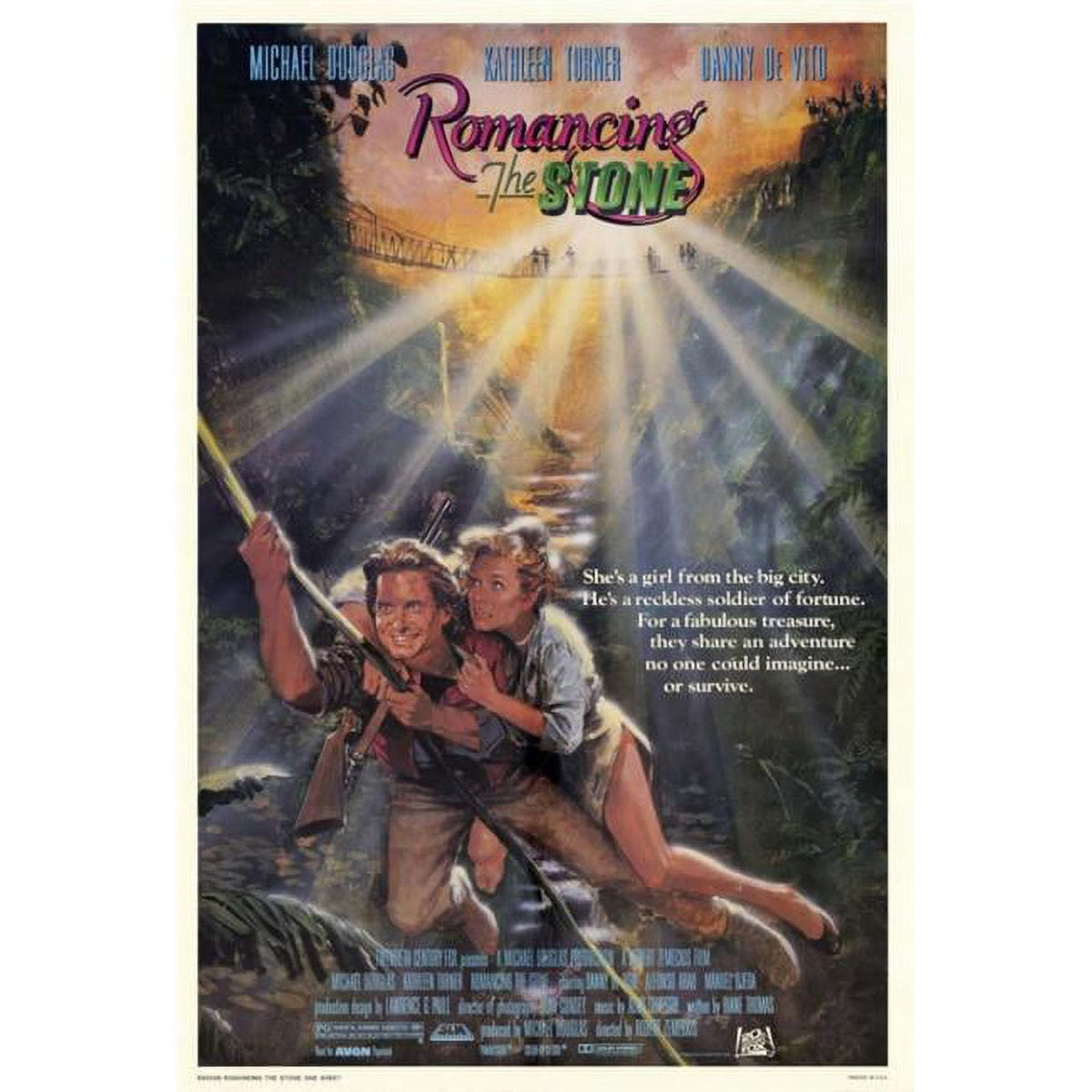 Romancing the Stone Movie Poster Print - 27x40