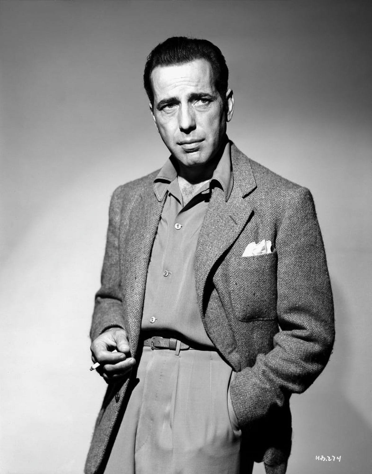 Humphrey Bogart Smoking in a Sports Coat Photo Print