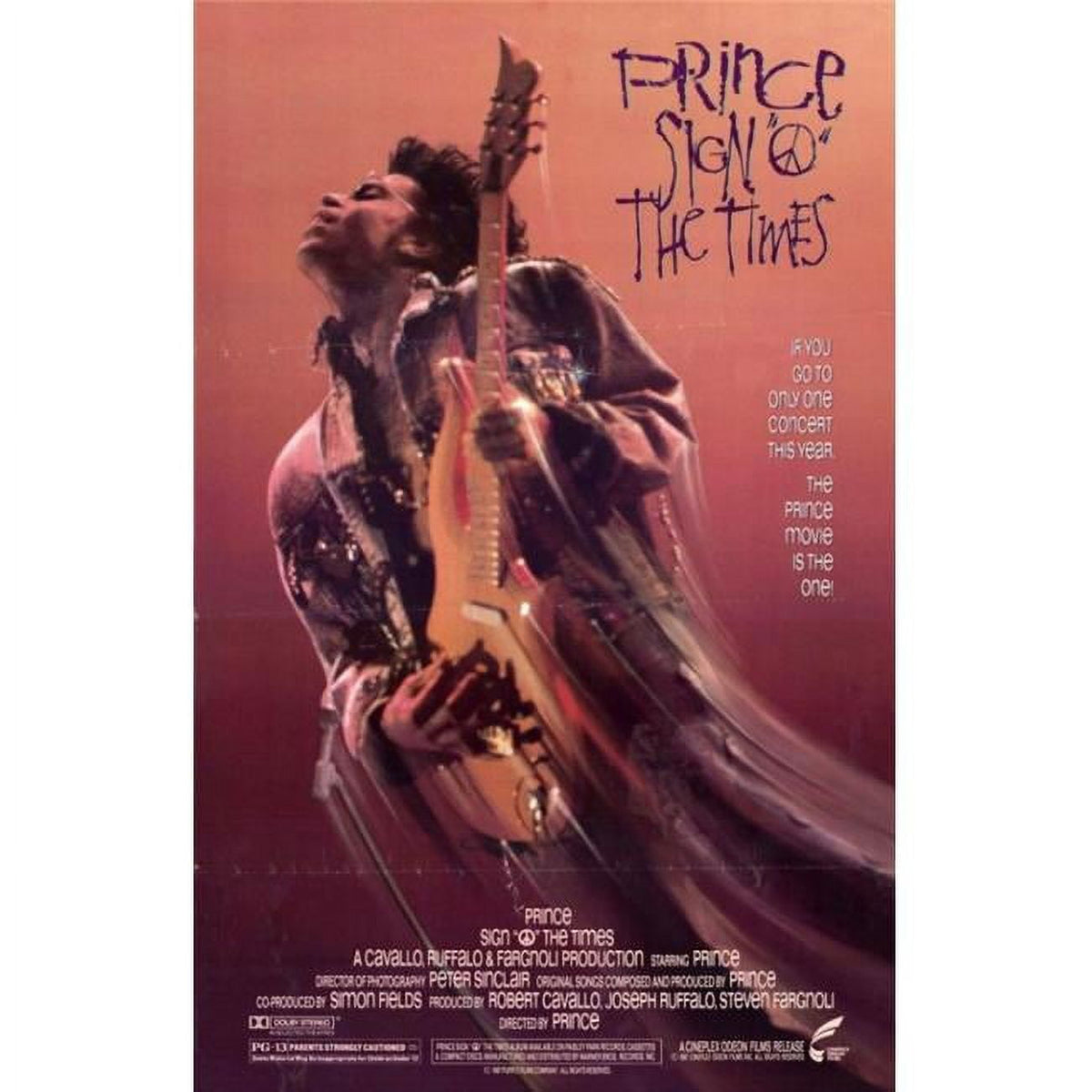 Sign O the Times Movie Poster 11x17 vibrant print.