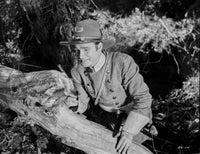 Roy Rogers smiling with a gun black and white photo print