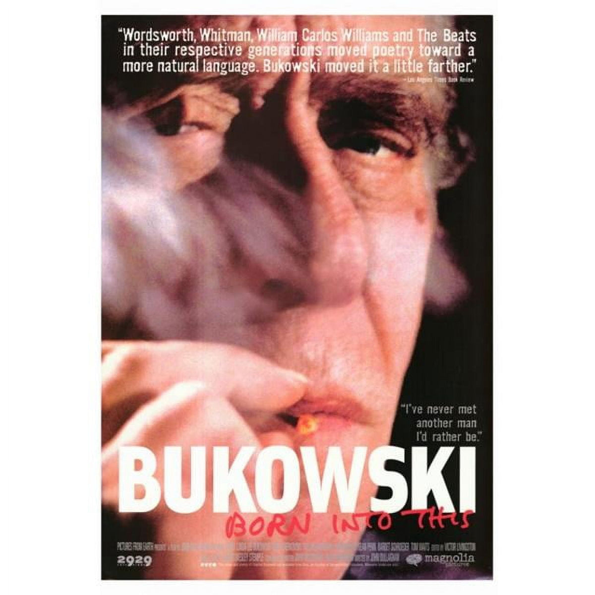 Bukowski: Born Into This Movie Poster Print showcasing the film's imagery.