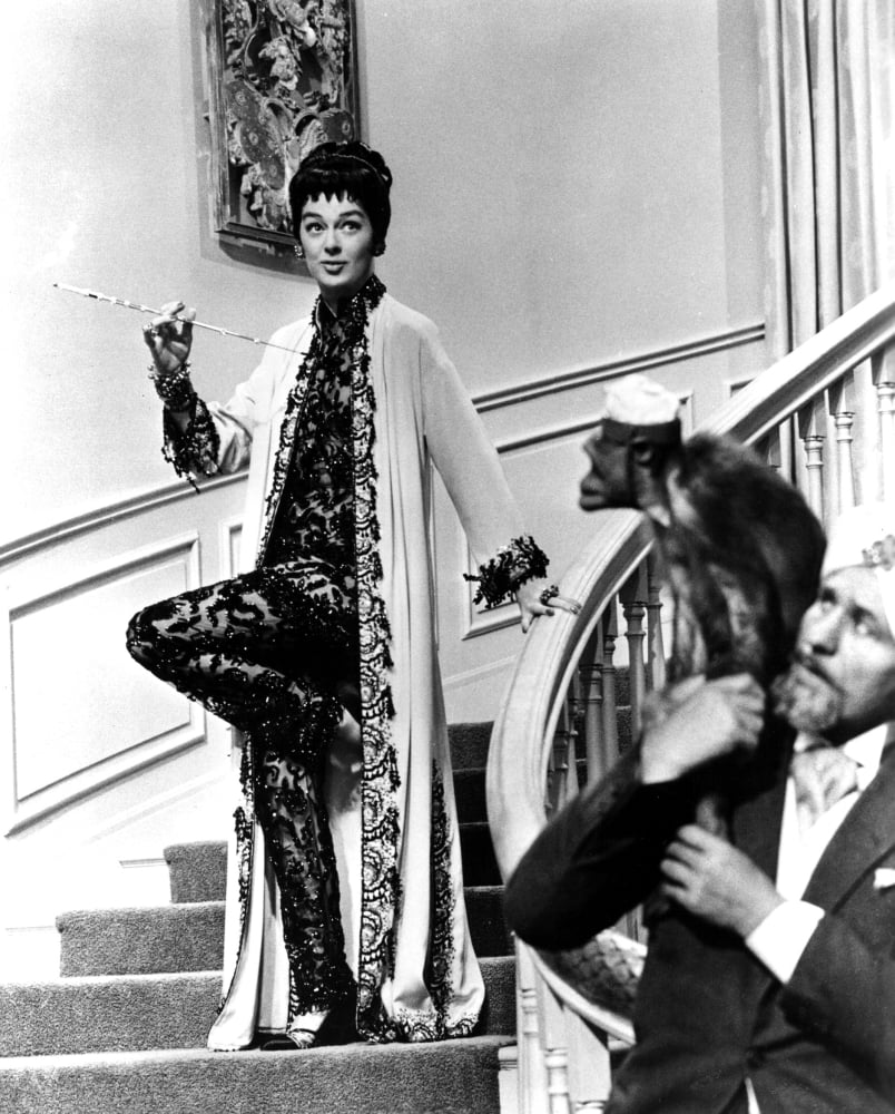 Auntie Mame photo print featuring Rosalind Russell from the 1958 classic film.