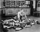 Fred Astaire film still photo print surrounded by shoes.