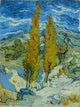 Two Poplars in the Alpilles near Saint-Rémy art print by Vincent van Gogh
