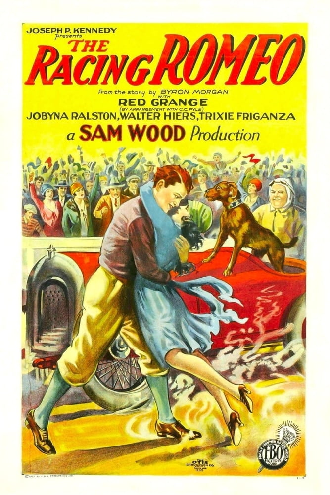 The Racing Romeo movie poster featuring Harold 'Red' Grange and Jobyna Ralston.