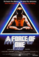 A Force of One movie poster featuring Chuck Norris in 11x17 size.