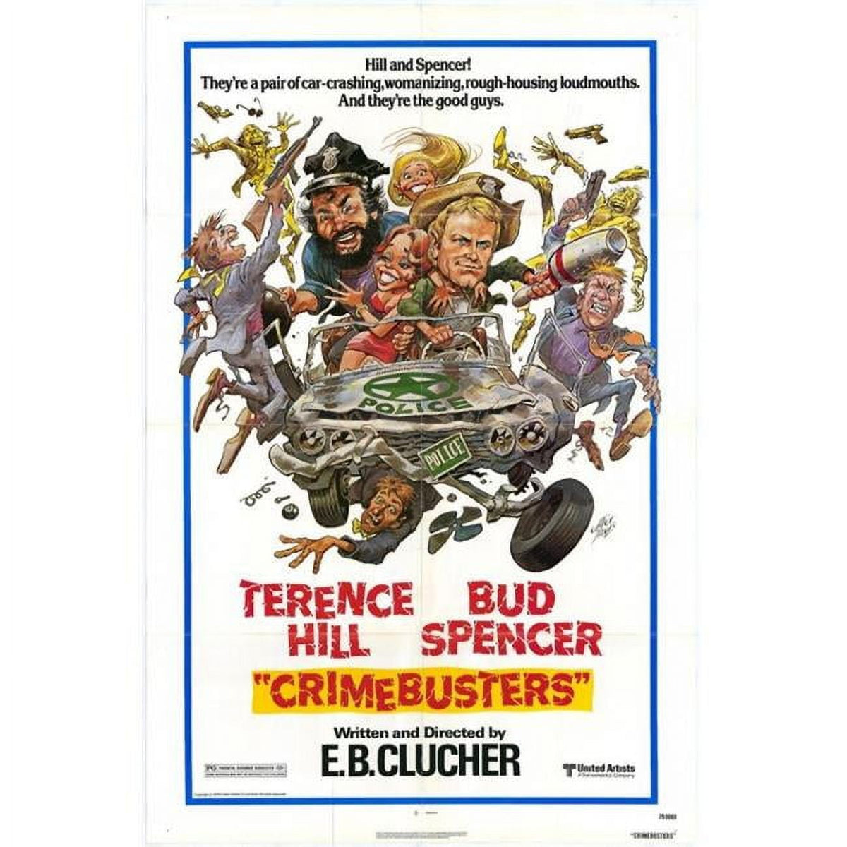 Crime Busters Movie Poster Print 27x40