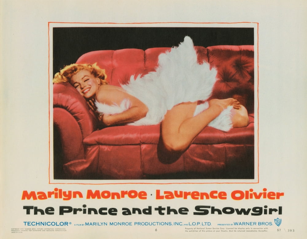 The Prince and The Showgirl Movie Poster Lobby Card featuring Marilyn Monroe