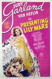 Lily Mars movie poster print featuring Judy Garland and Van Heflin from 1943.