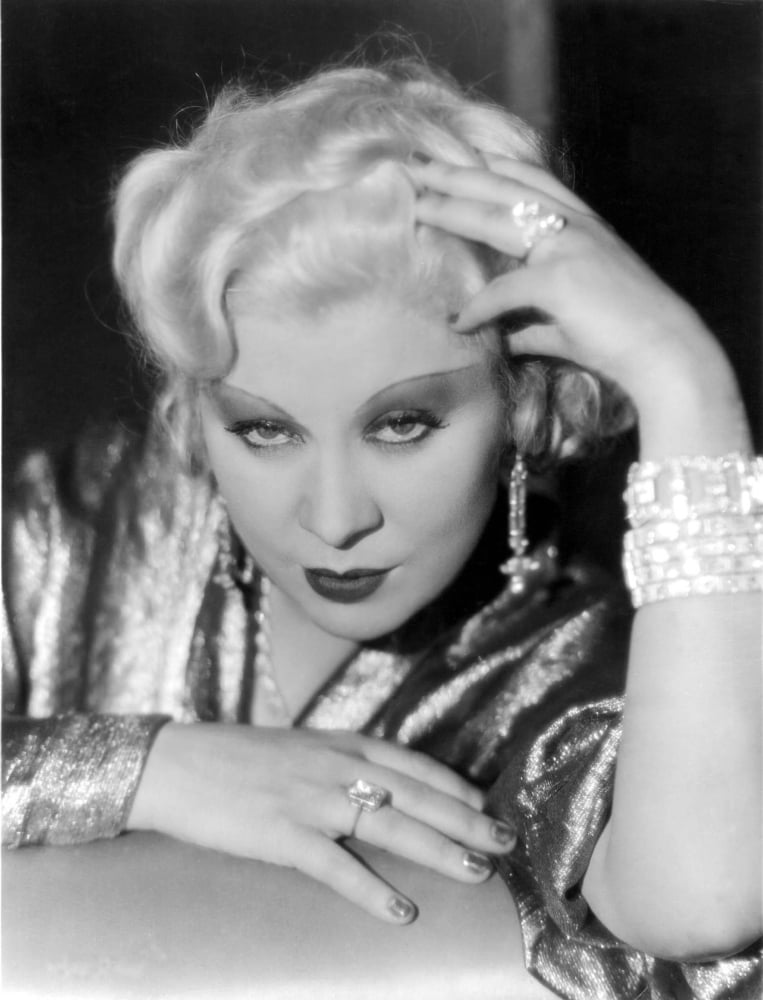 Mae West 1930s portrait photo print, classic Hollywood art