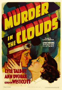 Murder In The Clouds movie poster featuring Lyle Talbot and Ann Dvorak, 1934, Masterprint 11x17.