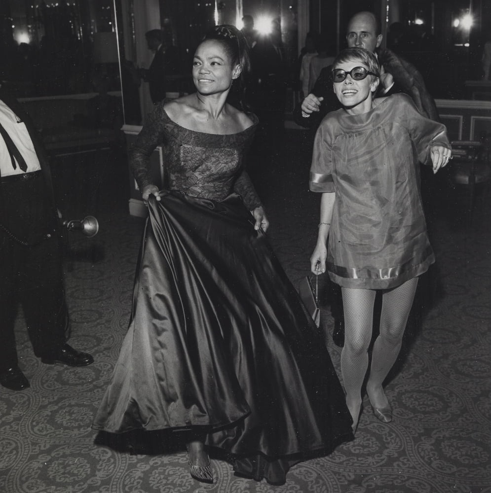 Eartha Kitt and Judy Carne iconic photo print.