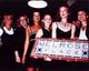 Melrose Place cast members holding Melrose Place sign photo print.