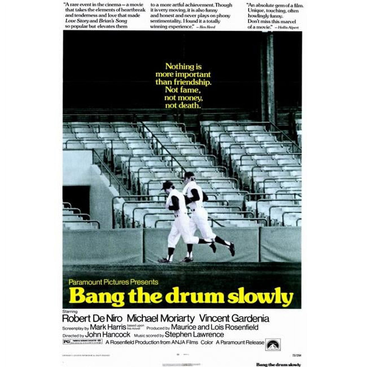 Bang the Drum Slowly Movie Poster Print 27x40