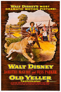 Old Yeller Movie Masterprint Poster featuring Tommy Kirk and Kevin Corcoran