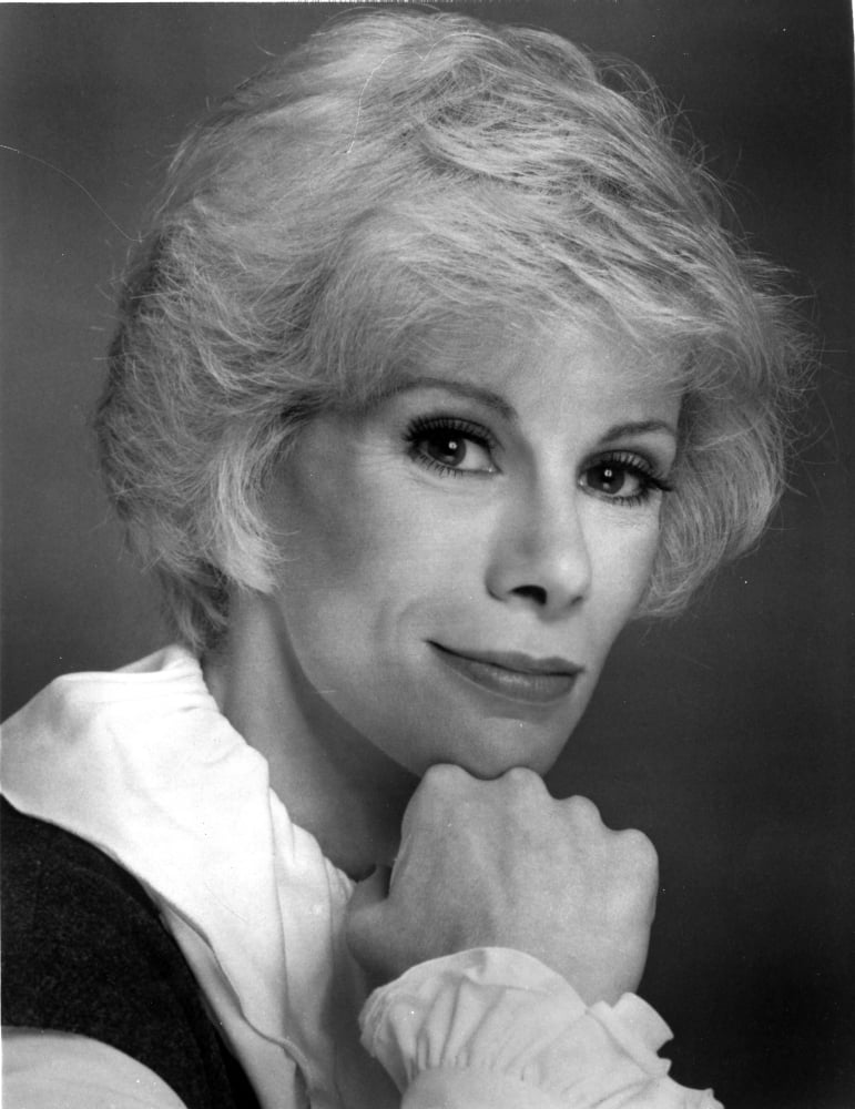 Joan Rivers classic portrait photo print showing a side view smile.