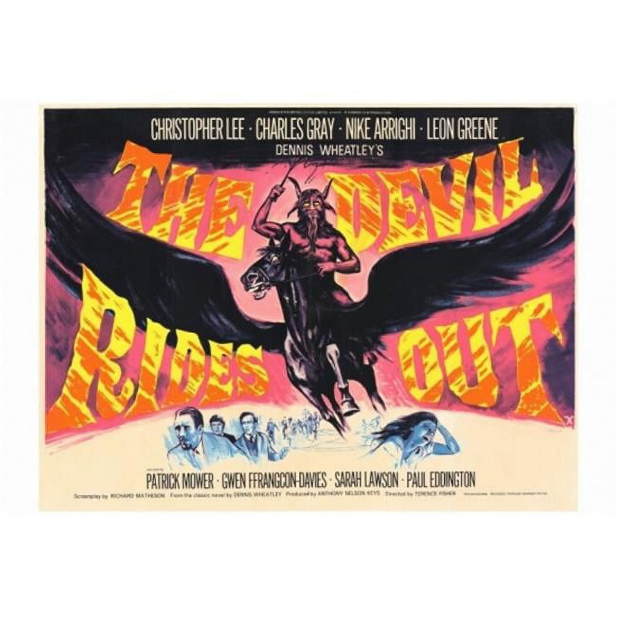 Devil Rides Out Movie Poster Print 27x40 - Classic Horror Film Art