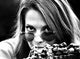 Natalie Wood wearing heart-shaped sunglasses in classic photo print